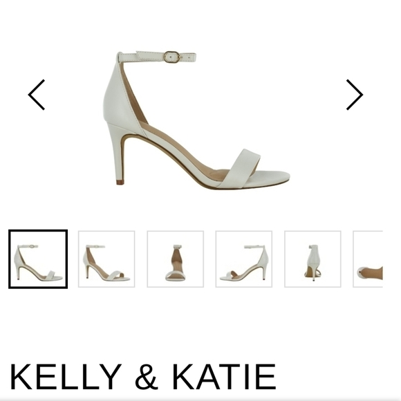 WHITE Heeled Strap Sandal - Picture 2 of 6